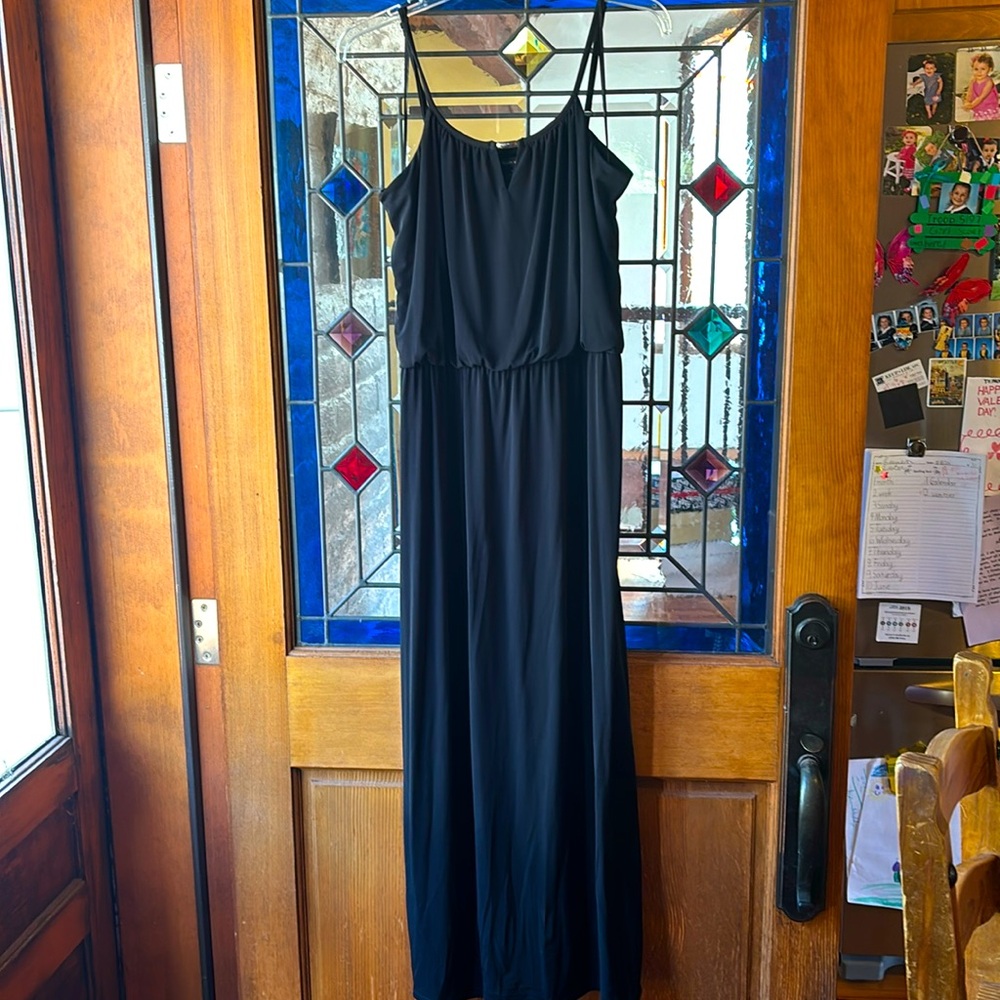 Black maxi dress